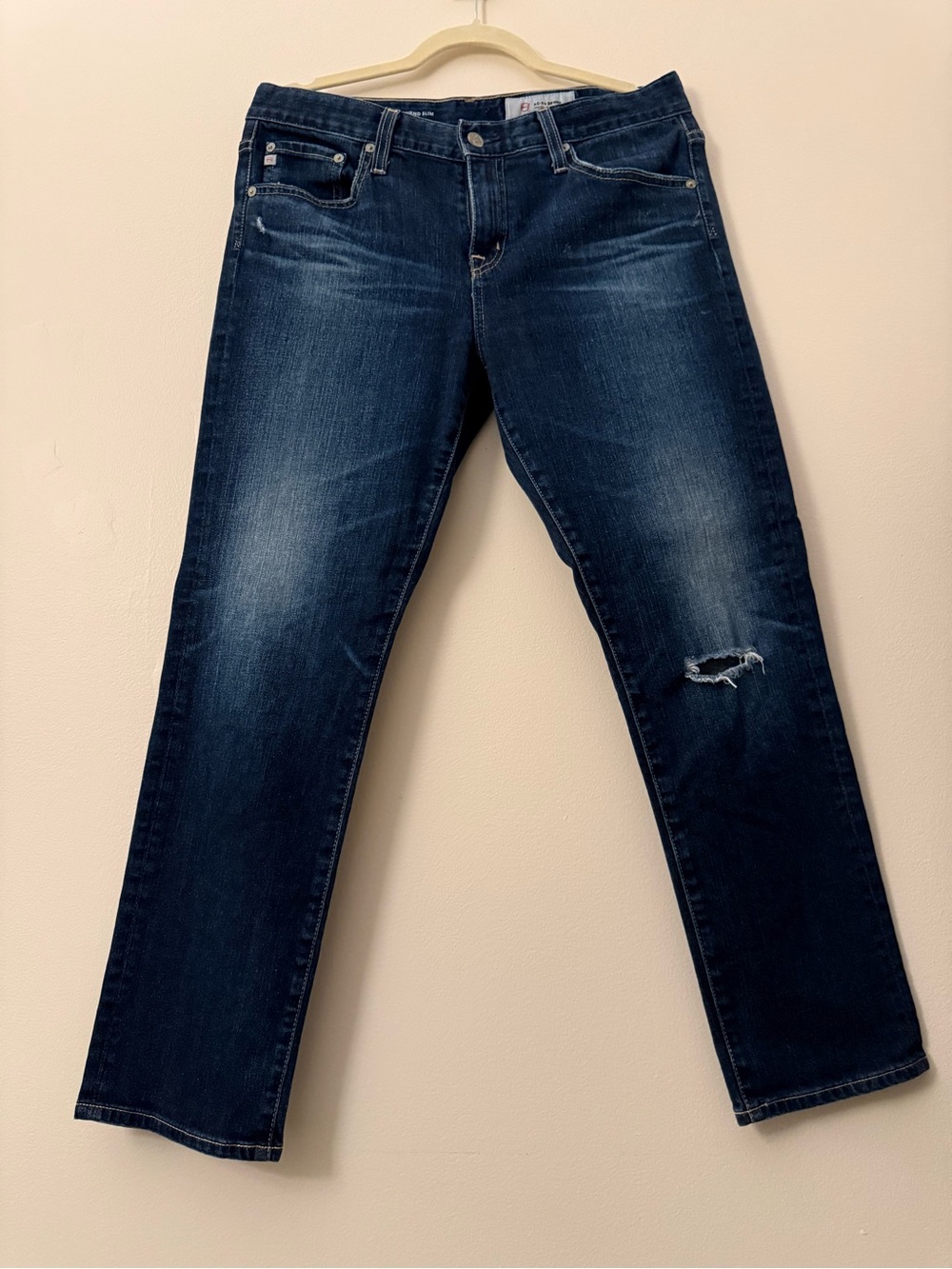 Ag Adriano Goldschmied womens slouchy slim ex boyfriend jeans